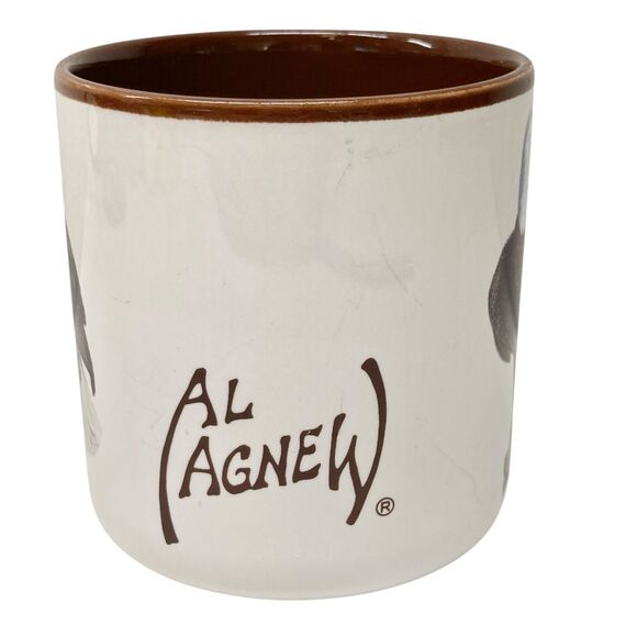 Vtg Al Agnew Bald Eagle Coffee Mug Cup Ceramic Signed 1997 Wildlife Collection - Picture 2 of 10